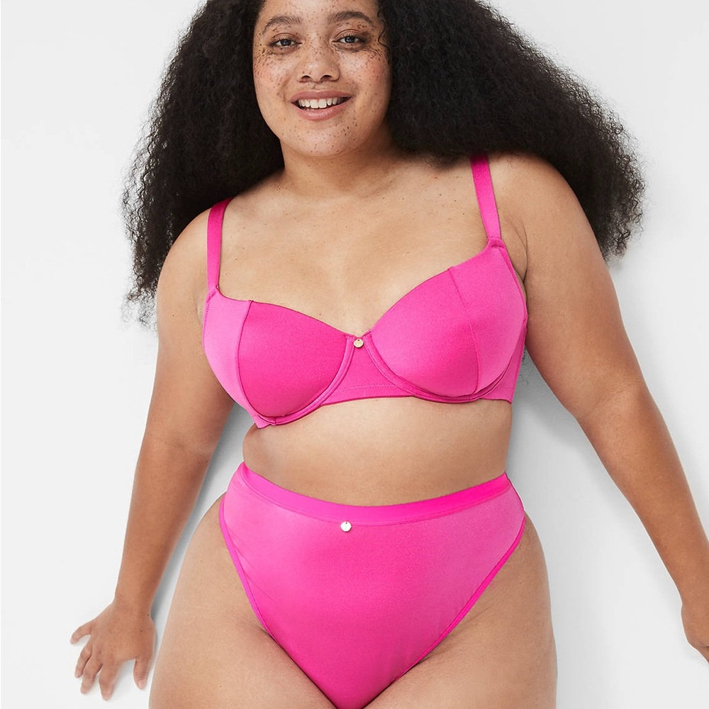 Cacique Pink Underwire Bra